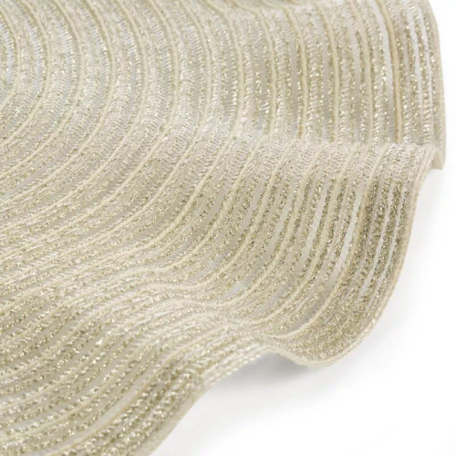 Suport farfurie Eurofirany elegant suport decorativ pentru masă June champagne beige