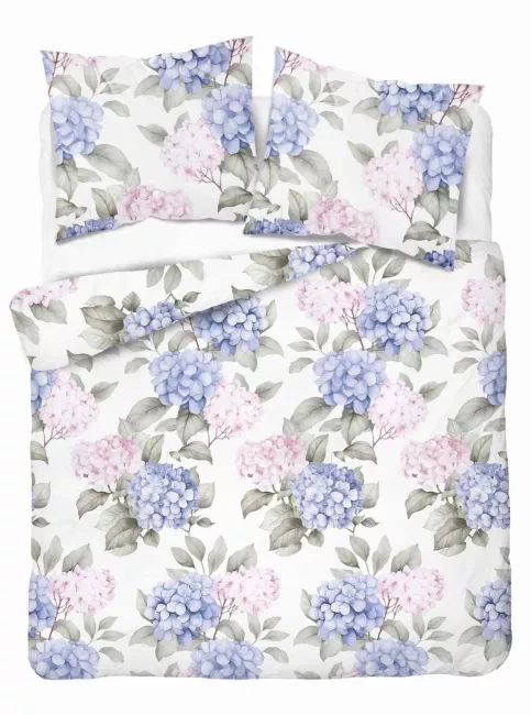 5488 B Detexpol Satin Stories lenjerie de pat satin alb | 100% bumbac, țesătură din satin, fermoar, ambalaj cadou