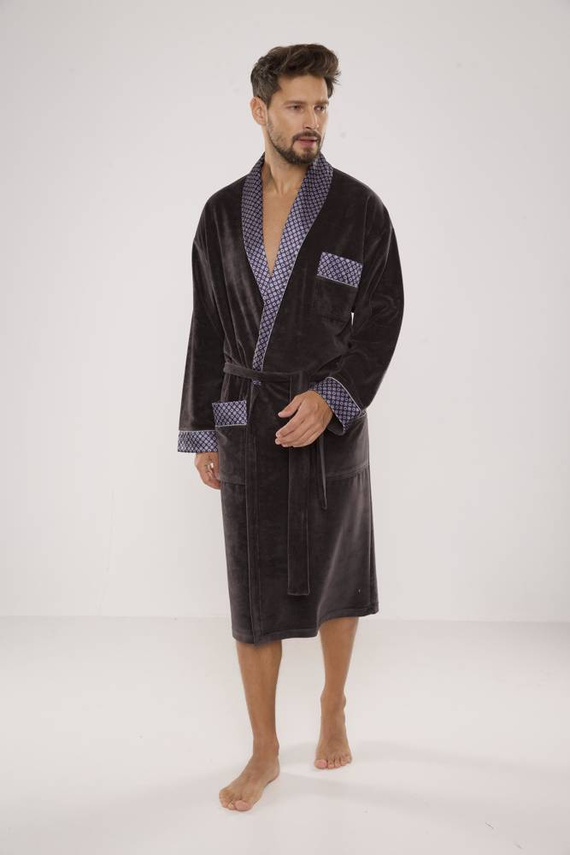 773 Bonjour halat de baie forex pentru bărbați - grafit