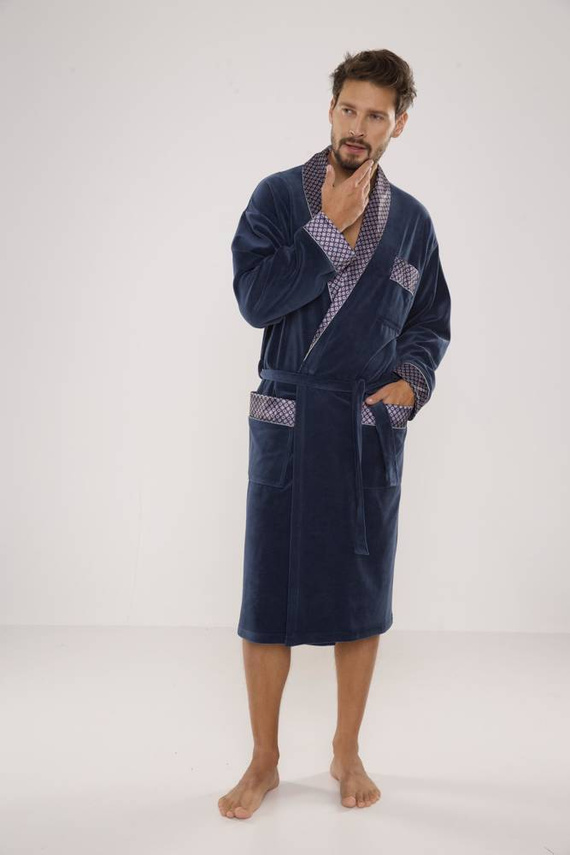 773 Bonjour halat de baie forex pentru bărbați - denim