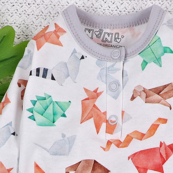 ABN-5387 Salopetă Fun Origami fără picioare Nini imprimeu