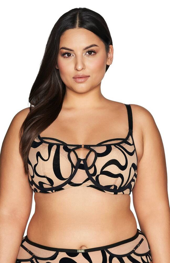 2124 Ava bej sutien semi-umplut semi-soft