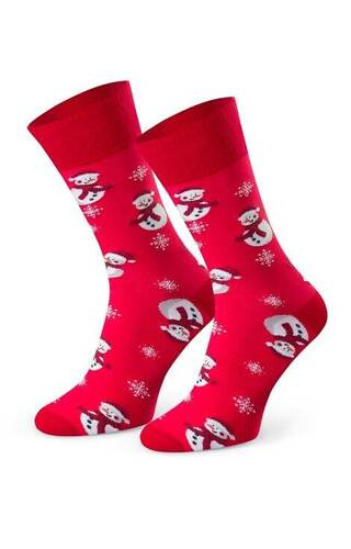 Art.136 Sosete de Craciun barbati Steven - 141 rosu