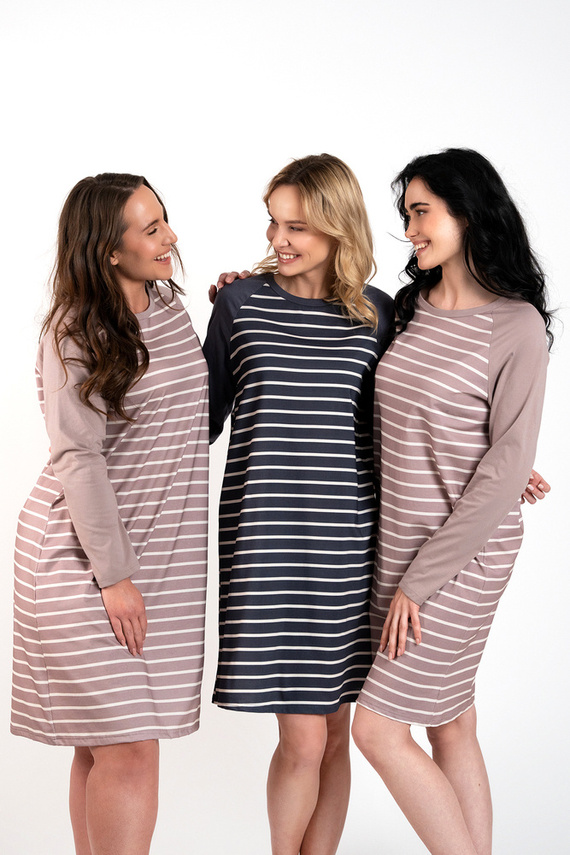 Oda cămașă de noapte Italian Fashion - imprimeu grafit