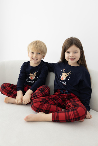 Pijamale pentru copii Lucy Kids Sensis - Bleumarin