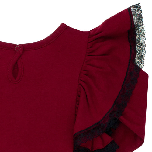 163178 Rochie pentru fete „Magia Crăciunului” Nicol - visiniu