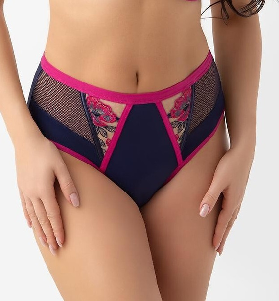Gorsenia B022 Savina braziliene damă tul brodat microfibră spate neted