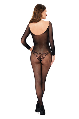 Bodystocking Kotek BG003 negru S/M/L – plasă elastică