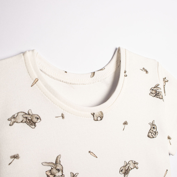 221037 Set pentru fetiță: tricou + pantaloni scurți Nicol, bumbac, set de vară