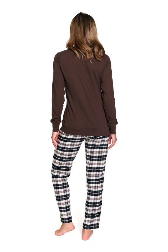 Pijamale pentru femei 7333 Doctor Nap - bumbac și flanel, pijamale calde Brownie
