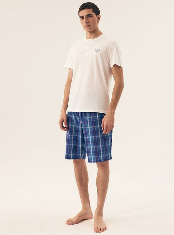 42616 Pijama Henderson premium pentru bărbați Dock - albă