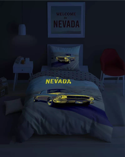 5210 A Fluo 40 Lenjerie de pat din bumbac care strălucește în întuneric Detexpol