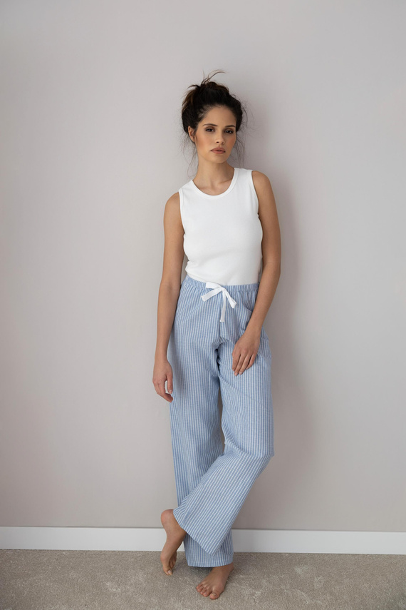 Pijamale Sensis Dagna pentru femei - Albastru crem