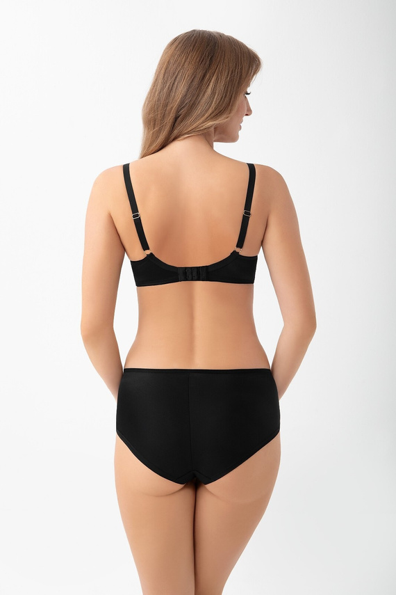  K 937 Evia Sutien moale Gorsenia negru - sutien moale cu broderie pentru bust mare