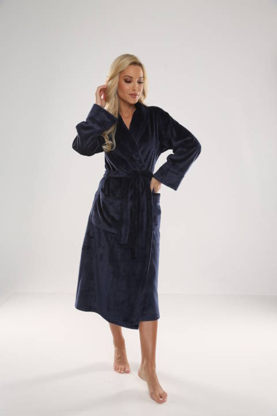 628 Abigail Halat de baie lung Forex pentru femei - albastru marin