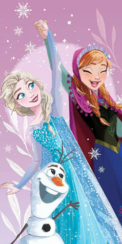 Prosop de plaja Frozen Frozen Cotton Disney Kids25 | Pentru copii | Pentru plajă și piscină Jerry Jabrics