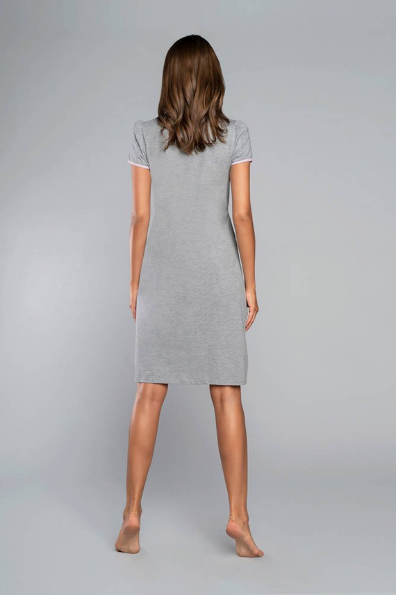 Carlina Chemise pentru sarcină și alăptare Italian Fashion - melange/pink