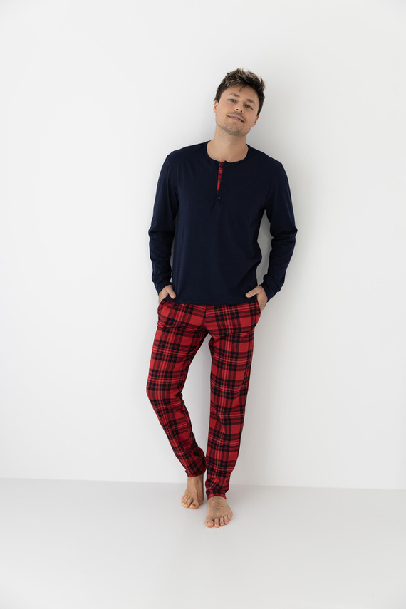 Pijamale pentru bărbați Xavier Sensis - Bleumarin