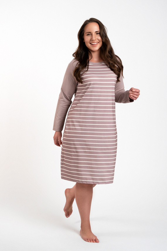 Oda cămașă de noapte Italian Fashion - cappuccino print