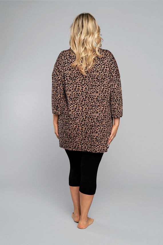 Pantera Ladies Pijama cu mânecă 3/4 Italian Fashion - imprimeu leopard