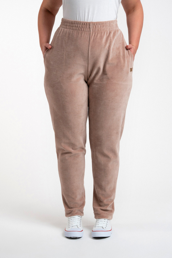 Roda Pantaloni de trening pentru femei Italian Fashion - bej 