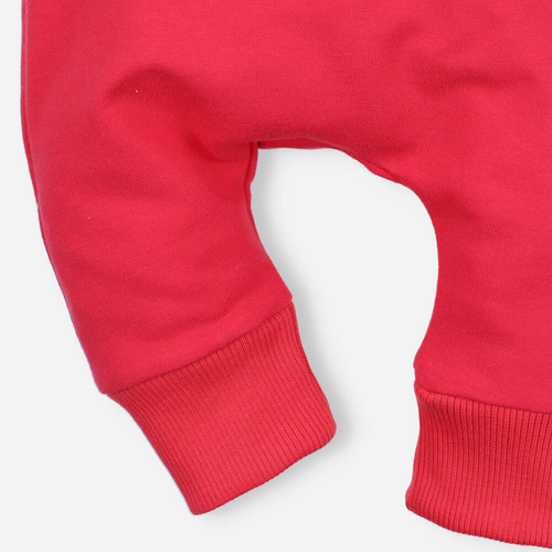 ABN-4518/KOR Pantaloni de trening Nini din bumbac organic, coral