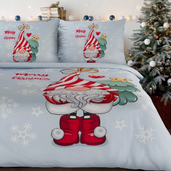 Europerdele din microfibră de lenjerie de pat de Crăciun Beiner – sprite, gri, moi și cu uscare rapidă