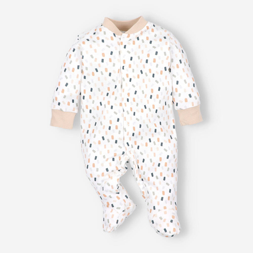 ABN-5326 Salopetă Nini din bumbac organic, crem