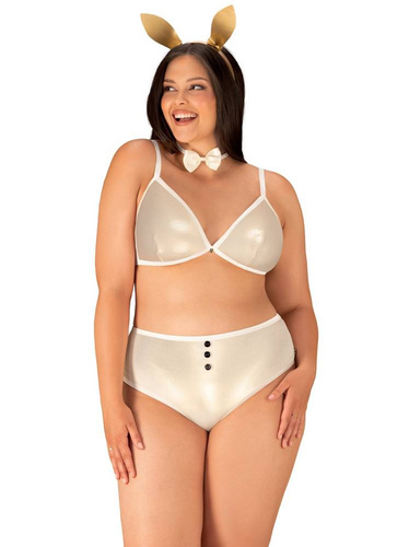 Neo Goldes Seksowny Komplet damski Obsessive złoty +