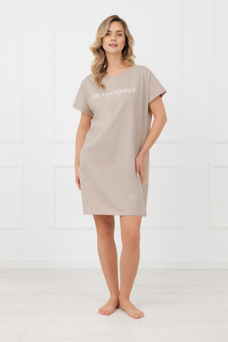 Cămașă de noapte damă Rima Italian Fashion 100% bumbac mânecă scurtă