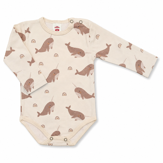 03256DR Body pentru bebeluși "Marlin" Makoma cu mâneci lungi