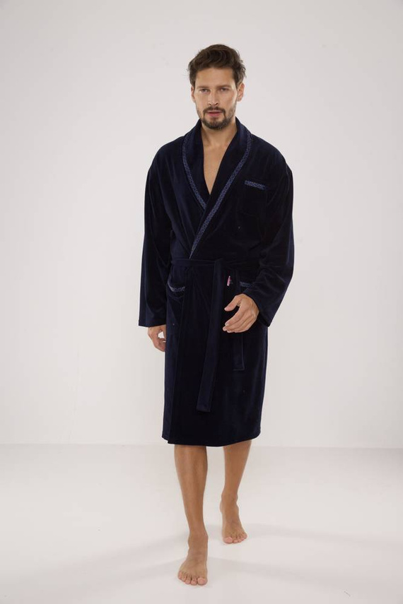 666 Ronaldo halat bărbați De Lafense - albastru marin