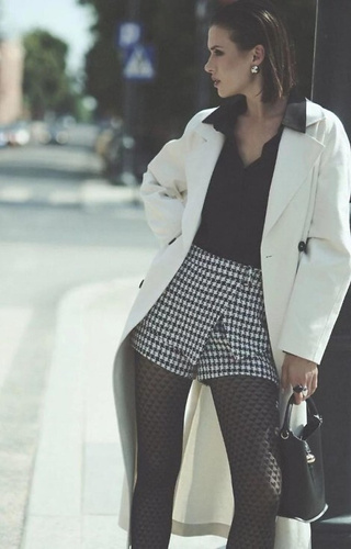 Colanți 1233 Cherie Gabriella 60 denier negri – model cu inimă, 3D