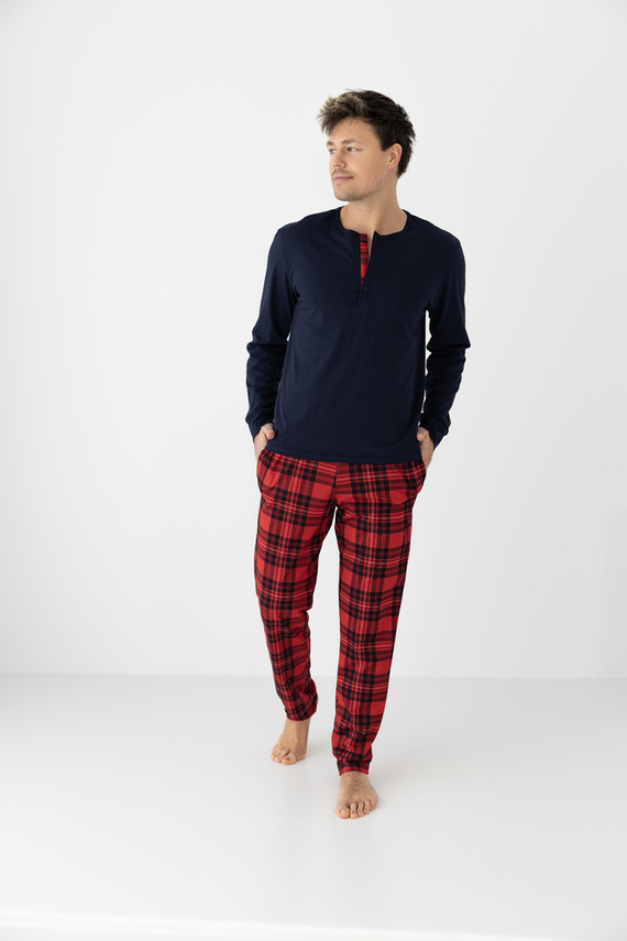 Pijamale pentru bărbați Xavier Sensis - Bleumarin