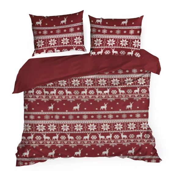 Lenjerie de pat de Crăciun Eurofirany Oslo – bumbac ranforce