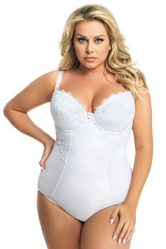 Gorsenia 184 Livia Body cu cupe - alb
