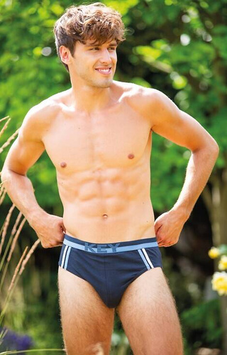 MPP 151 B25 Slip bărbați pachet de 2 Key - negru-gri