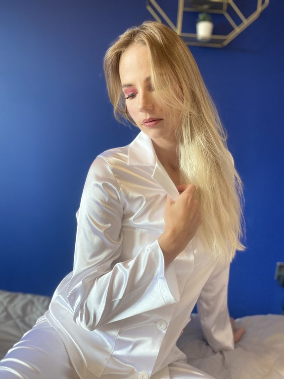 934 Pijama pentru femei Classic Forex - perlă/perlă