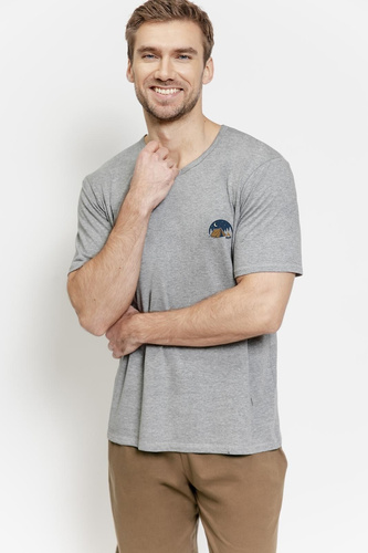 Pijama bărbați 3576 Gabriel din bumbac – scurtă, cu buzunare