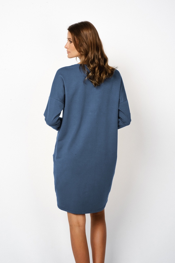 Tunică cu mânecă lungă pentru femei Karina Italian Fashion - denim