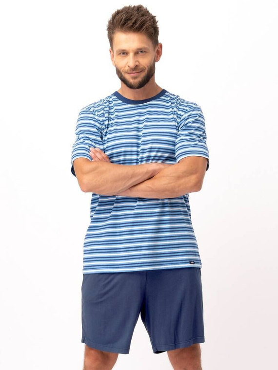 MNS 364 Pijama bărbați cheie albastră