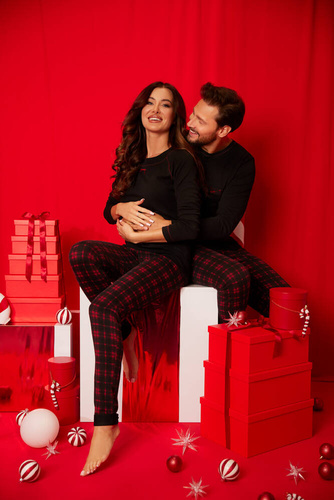 Pijama pentru bărbați Zeman Italian Fashion - negru/print