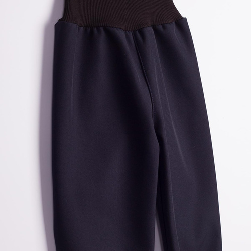 Nicol Pantaloni softshell copii 229054 polar talie înaltă cu manșete - bleumarin