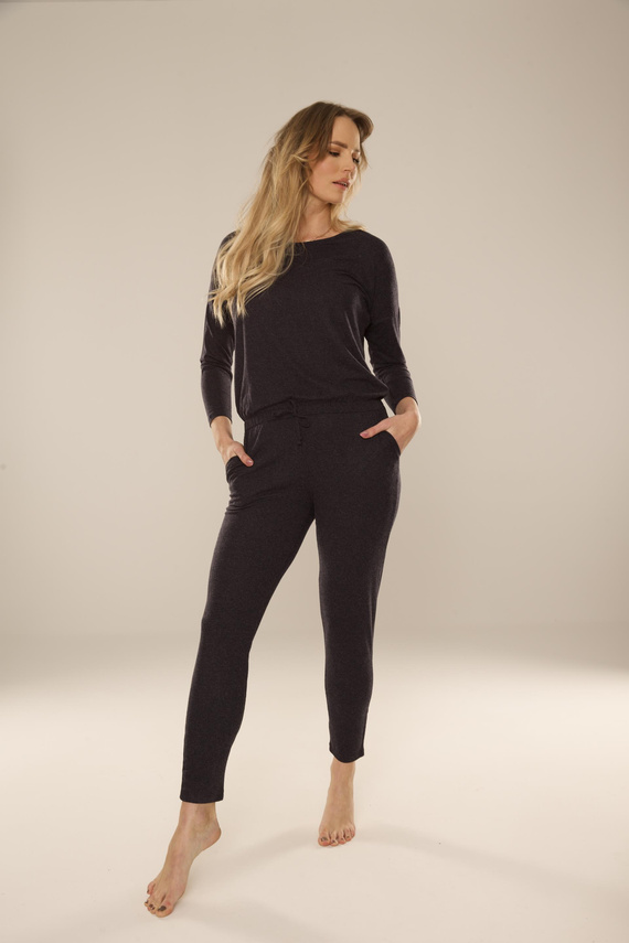 305 Paula Costum de pijama pentru femei - albastru marin