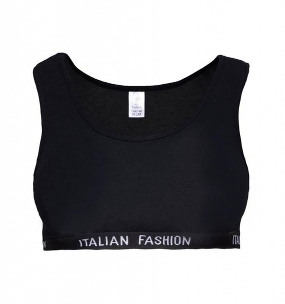 Nikola Sutien pentru fete, cu curea largă Italian Fashion- negru