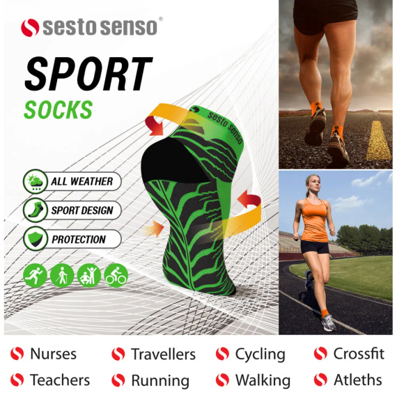 Ciorapi sport Sesto Senso ciorapi sport portocalii