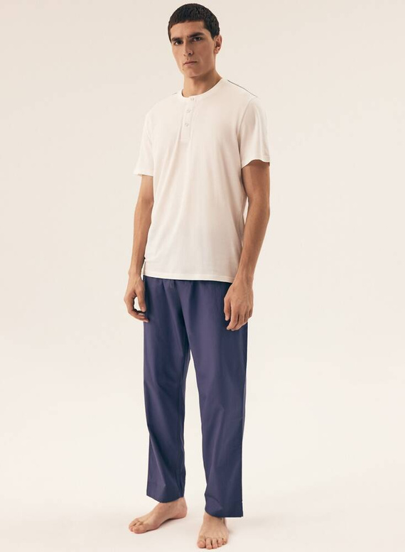 42790 Pijamale pentru bărbați Optima Henderson - crem