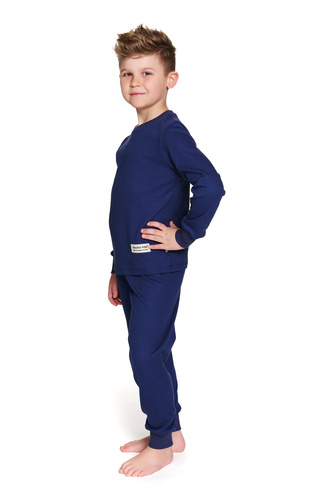 7351 Pijamale pentru copii din bumbac Doctor Nap - confort clasic - bleumarin