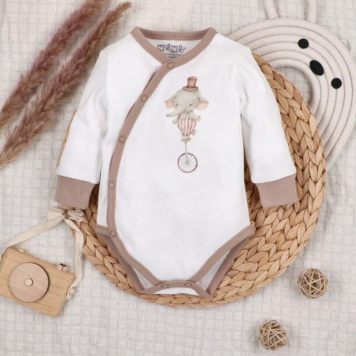 ABK-0049 Set bebeluș Circus Nini din bumbac organic, 4 piese