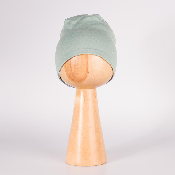 229120 Nicol Căciulă Merino 100% lână copii dublă strat - verde